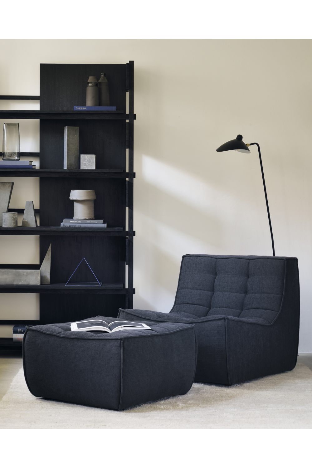 Graphite Fabric Upholstered Sofa | Ethnicraft N701 | Oroa.com