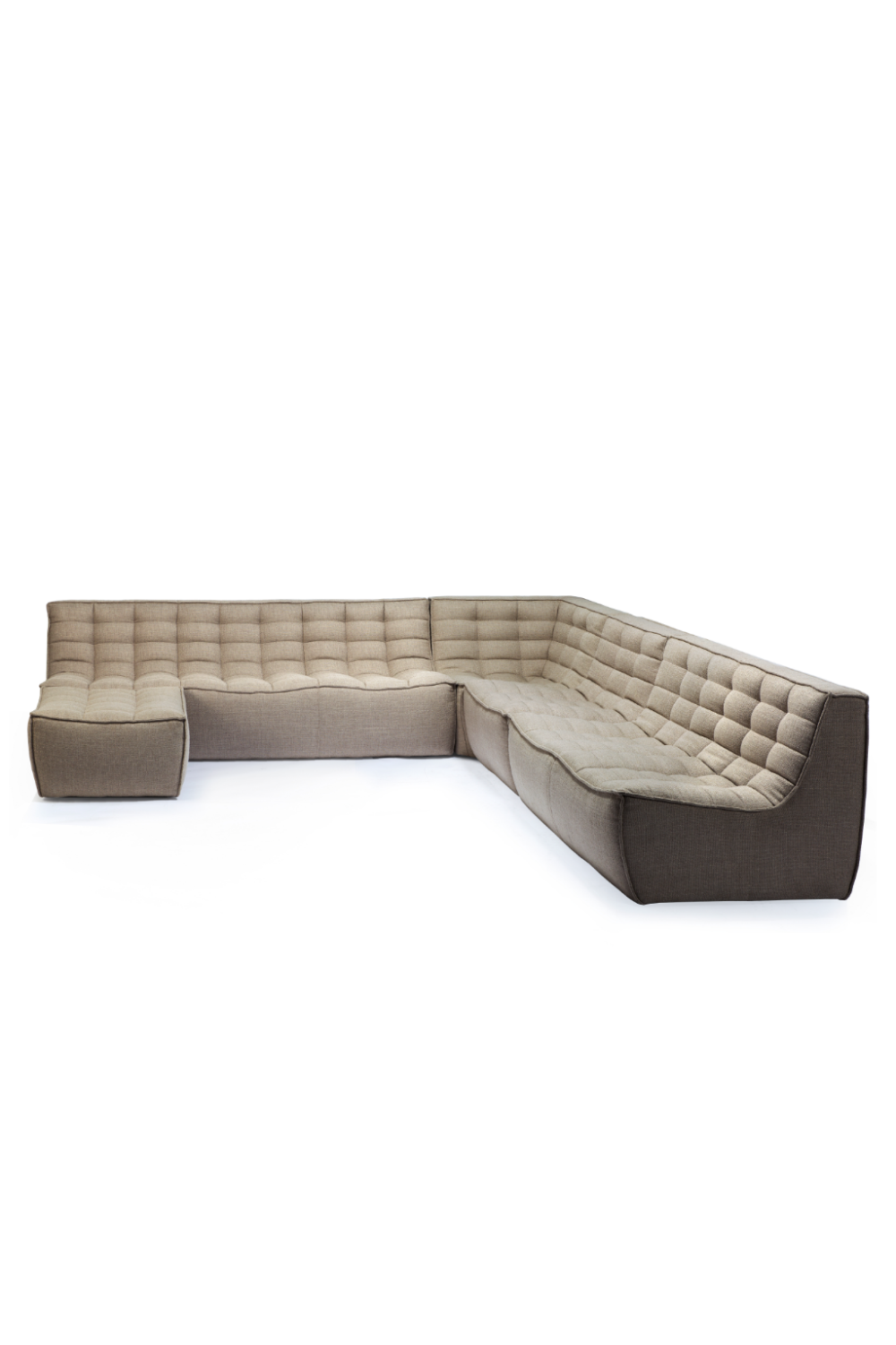 Curved Upholstered Sofa | Ethnicraft N701 | Oroa.com