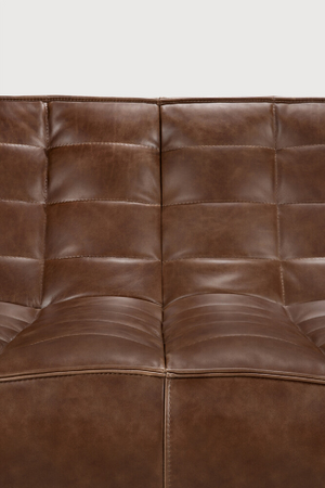 Brown Leather Modular Sofa | Ethnicraft N701 | Oroa.com