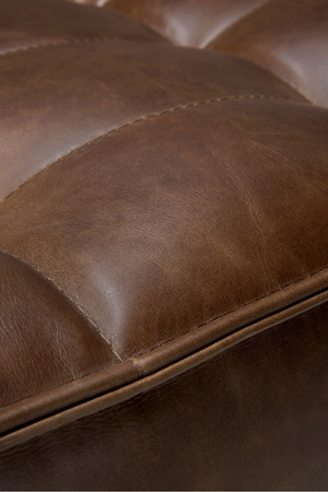 Brown Leather Modular Sofa | Ethnicraft N701 | Oroa.com