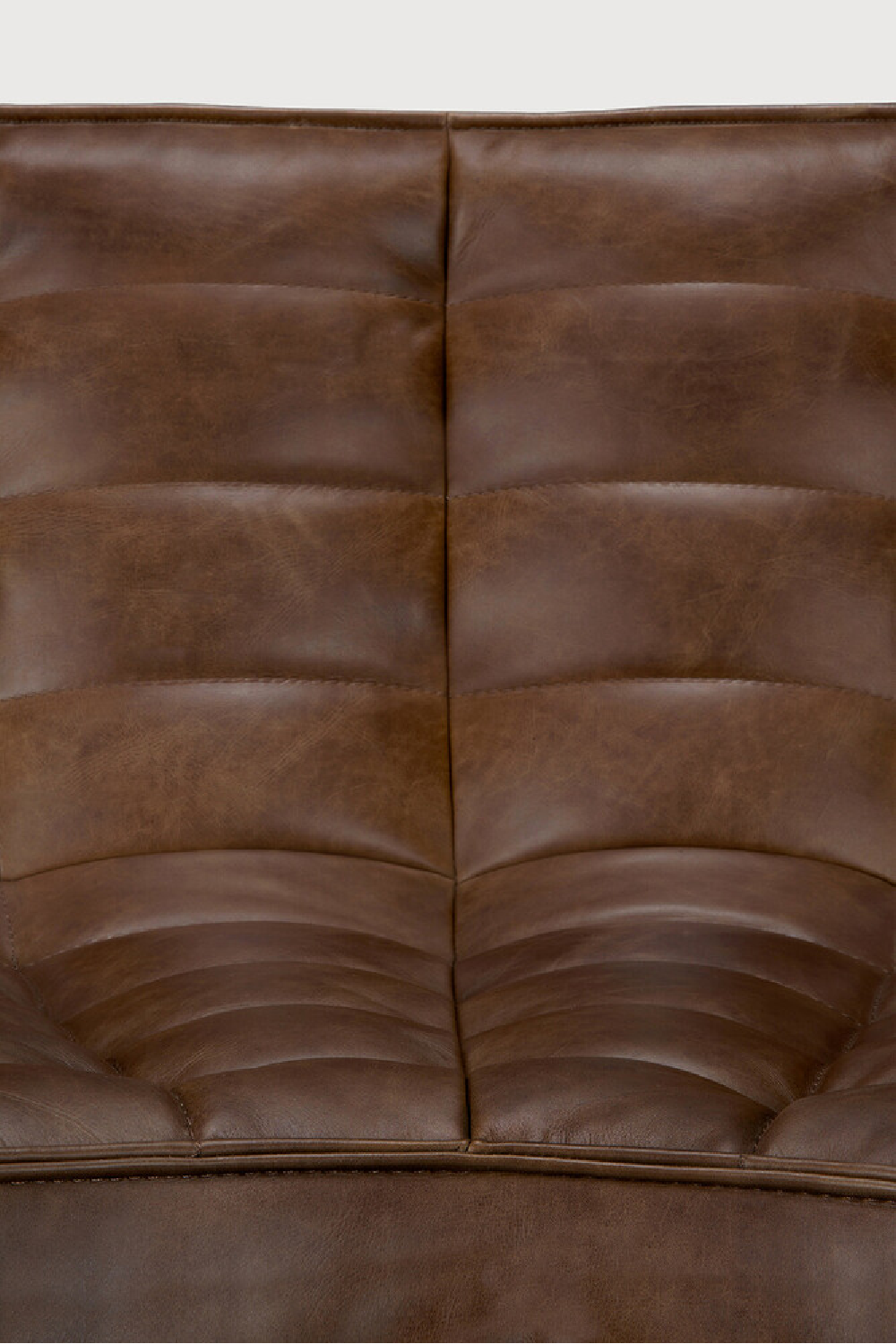 Brown Leather Modular Sofa | Ethnicraft N701 | Oroa.com
