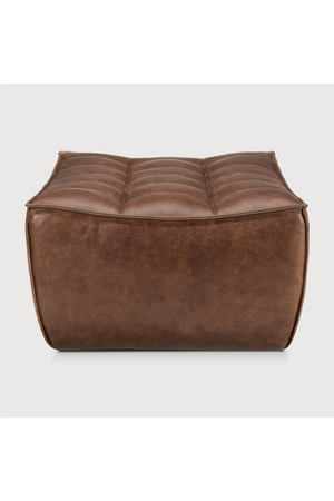 Brown Leather Modular Sofa | Ethnicraft N701 | Oroa.com