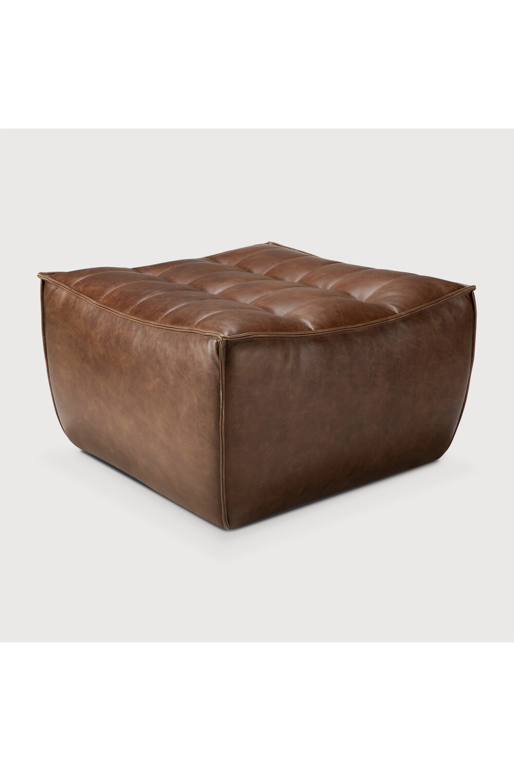 Brown Leather Modular Sofa | Ethnicraft N701 | Oroa.com