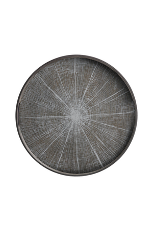 Round Hand-Painted Wood Tray | Ethnicraft Slice | Oroa.com