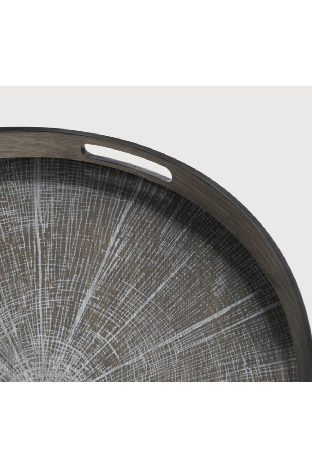 Round Hand-Painted Wood Tray | Ethnicraft Slice | Oroa.com