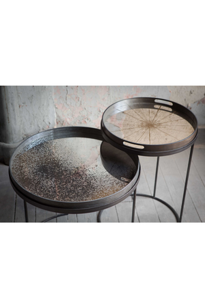 Aged Mirror Round Tray | Ethnicraft | Oroa.com