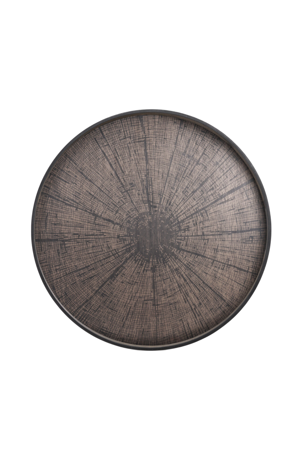 Round Hand-Painted Wood Tray | Ethnicraft Slice | Oroa.com