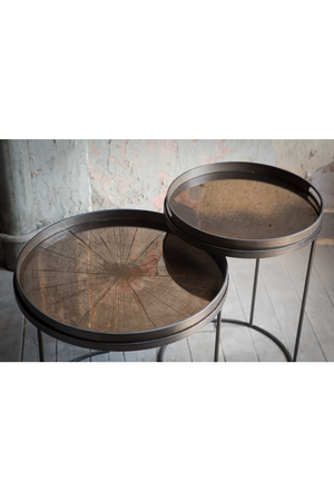 Mirror Round Tray | Ethnicraft Slice | Oroa.com