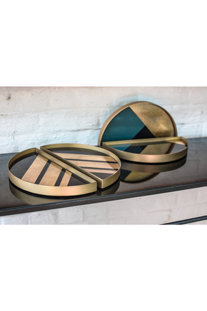 Semi-Circular Valet Tray Set (2) | Ethnicraft Geometric | Oroa.com