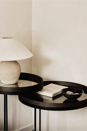 Round Tray Side Table Set (2) | Ethnicraft | OROA.com