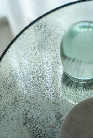 Round Nesting Side Table Set (2) | Ethnicraft Mirrored | OROA.com