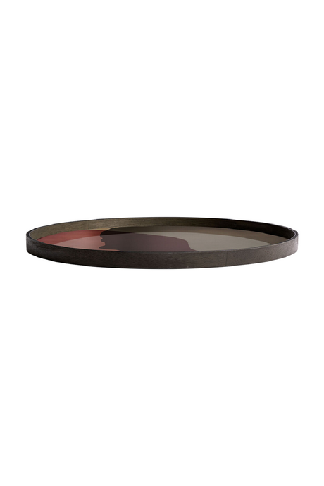 Printed Glass Round Tray | Ethnicraft Dots | Oroa.com