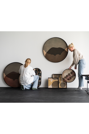 Printed Glass Round Tray | Ethnicraft Dots | Oroa.com