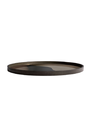 Printed Glass Round Tray | Ethnicraft Dots | Oroa.com