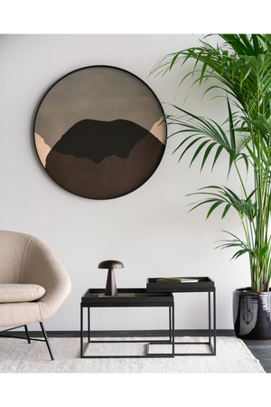 Printed Glass Round Tray | Ethnicraft Dots | Oroa.com