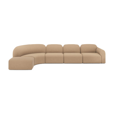   Modern or European furniture - Light Brown Modular Sofa Set - www.oroa.com | Oroa.com