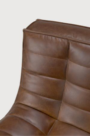 Dark Brown Leather Modular Sofa | Ethnicraft N701 | Oroa.com
