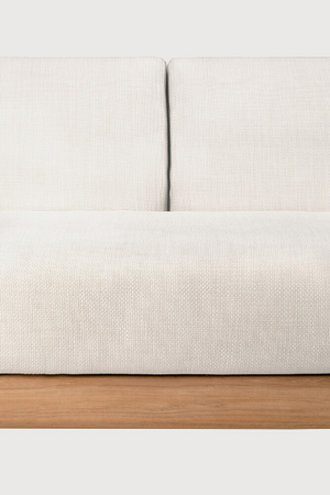 Outdoor 3-Seater Sofa with Ottoman | Ethnicraft Monocle | Oroa.com