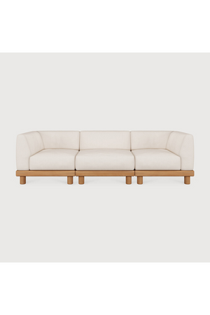 White 3-Seater Outdoor Modular Sofa | Ethnicraft Monocle | Oroa.com