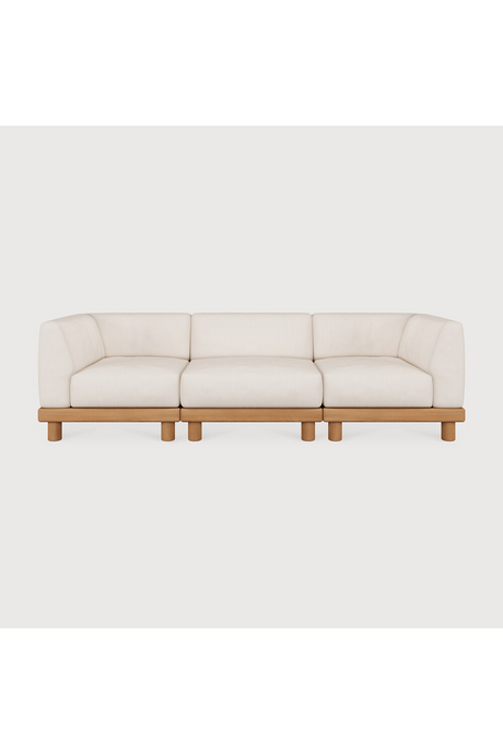 White 3-Seater Outdoor Modular Sofa | Ethnicraft Monocle | Oroa.com