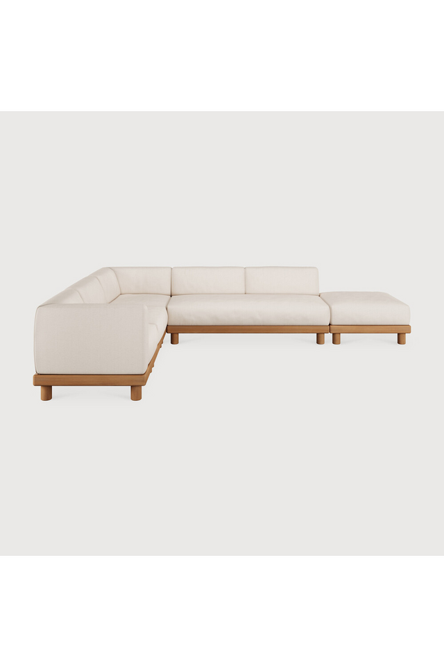 Outdoor Modular Sofa with Ottoman | Ethnicraft Monocle | Oroa.com