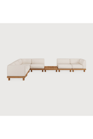 Outdoor Modular Sofa with Side Table | Ethnicraft Monocle | Oroa.com