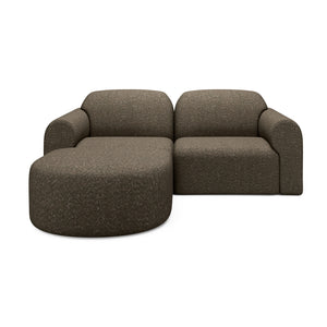   Modern European furniture - End Seater Sofa with Semi-Circle Footstool - www.oroa.com | Oroa.com