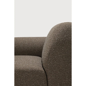   Modern European furniture - End Seater Sofa with Semi-Circle Footstool - www.oroa.com | Oroa.com