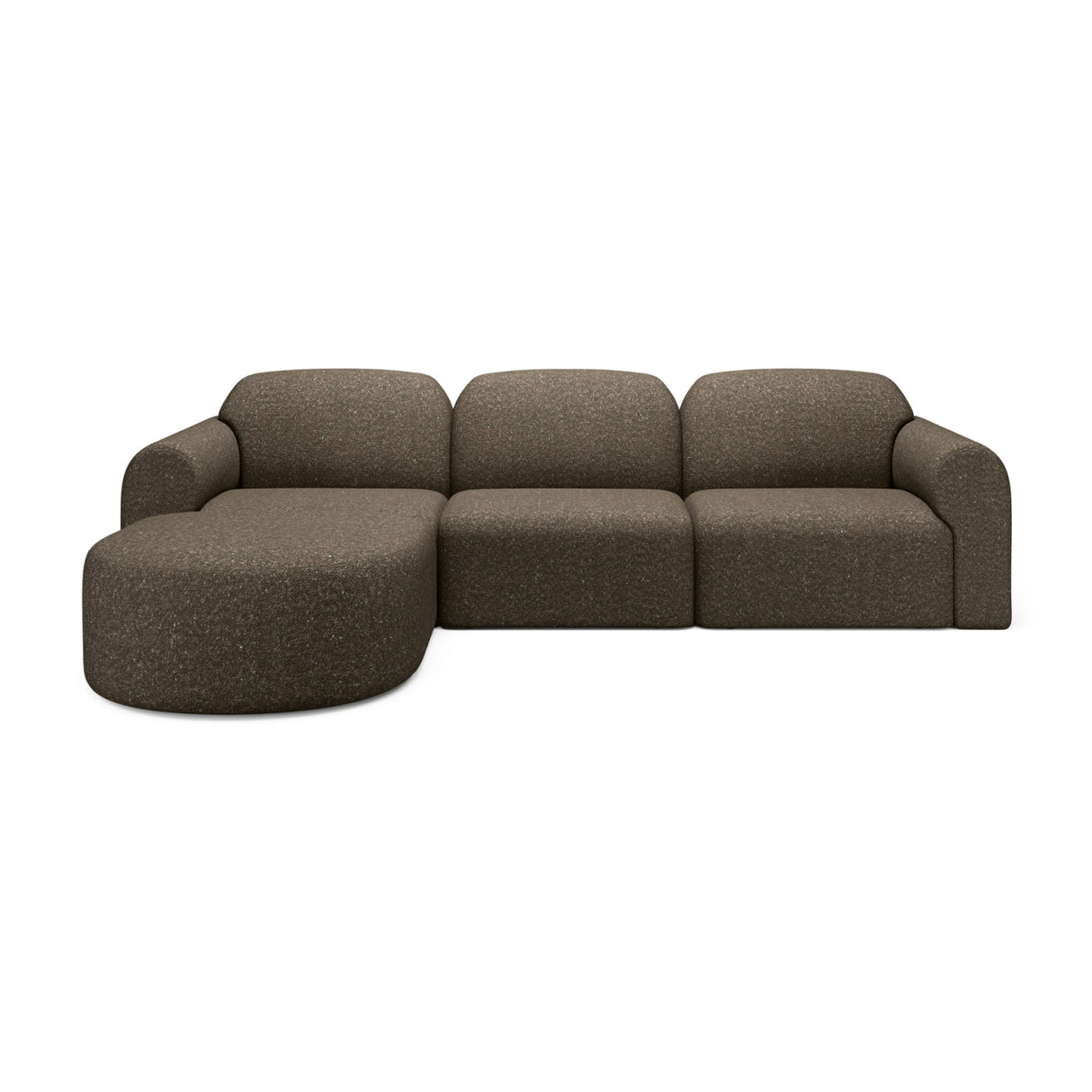   Modern European furniture - Modular Sofa with Semi - Circle Footstool - www.oroa.com | Oroa.com