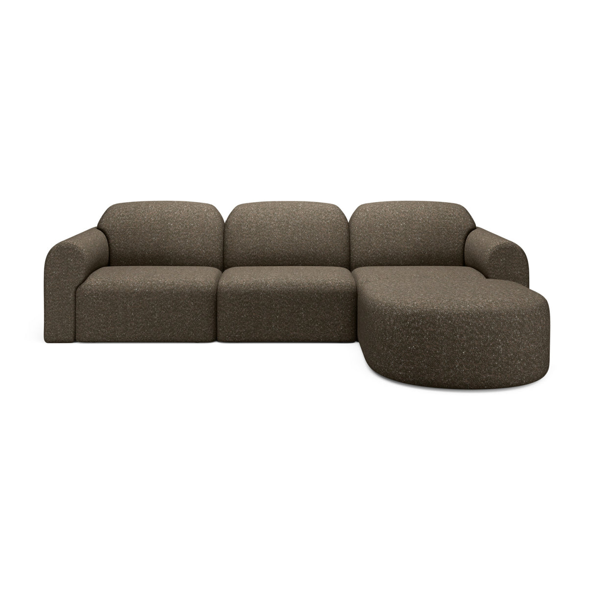   Modern European furniture - Modular Sofa with Semi - Circle Footstool - www.oroa.com | Oroa.com