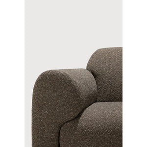   Modern European furniture - Curved Sofa with Semi-Circle Footstool - www.oroa.com | Oroa.com