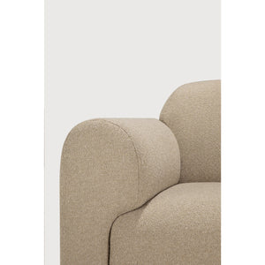   Modern European furniture - Curved Sofa with Semi-Circle Footstool - www.oroa.com | Oroa.com