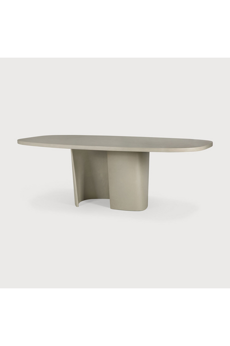 Round Concrete Outdoor Dining Table | Ethnicraft Roller Max | Oroa.com