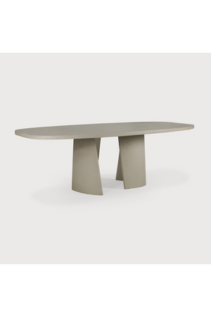 Round Concrete Outdoor Dining Table | Ethnicraft Roller Max | Oroa.com