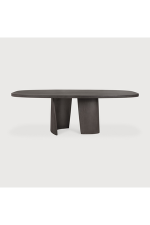 Round Concrete Outdoor Dining Table | Ethnicraft Roller Max | Oroa.com