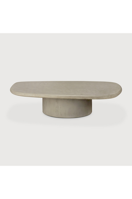 Pebble-Shaped Concrete Outdoor Coffee Table | Ethnicraft Elements | Oroa.com