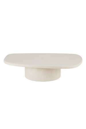 White Pebble-Shaped Coffee Table | Ethnicraft Element | Oroa.com