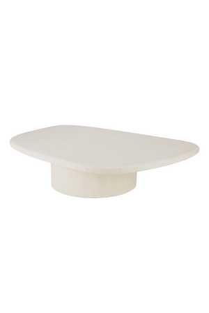 White Pebble-Shaped Coffee Table | Ethnicraft Element | Oroa.com