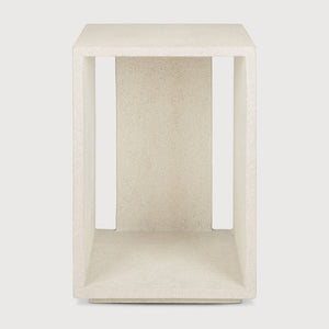White Microcement Bedside Table | Ethnicraft Elements | Oroa.com
