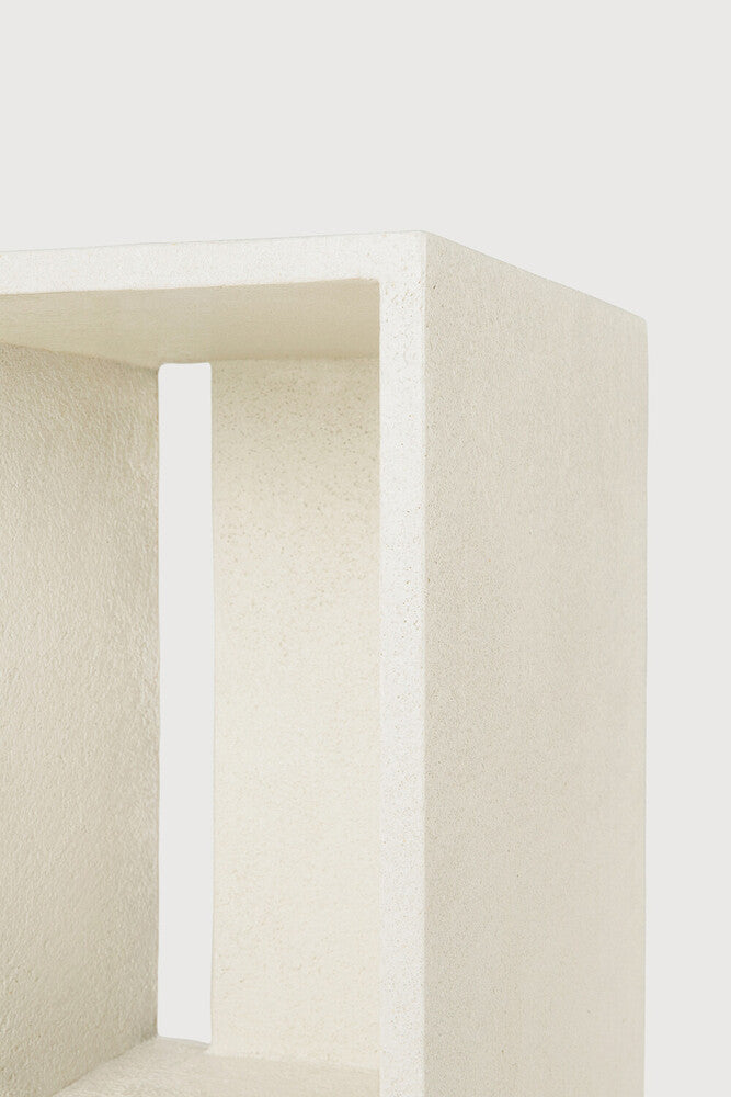 White Microcement Bedside Table | Ethnicraft Elements | Oroa.com