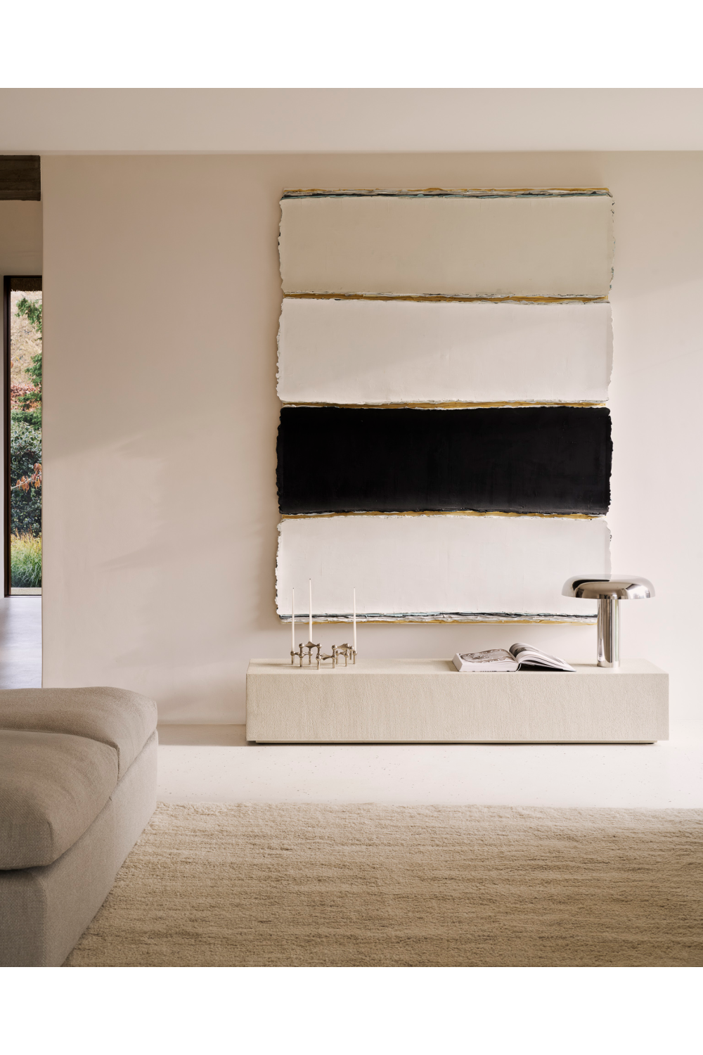 White Cement Floor Shelf | Ethnicraft Elements | Oroa.com