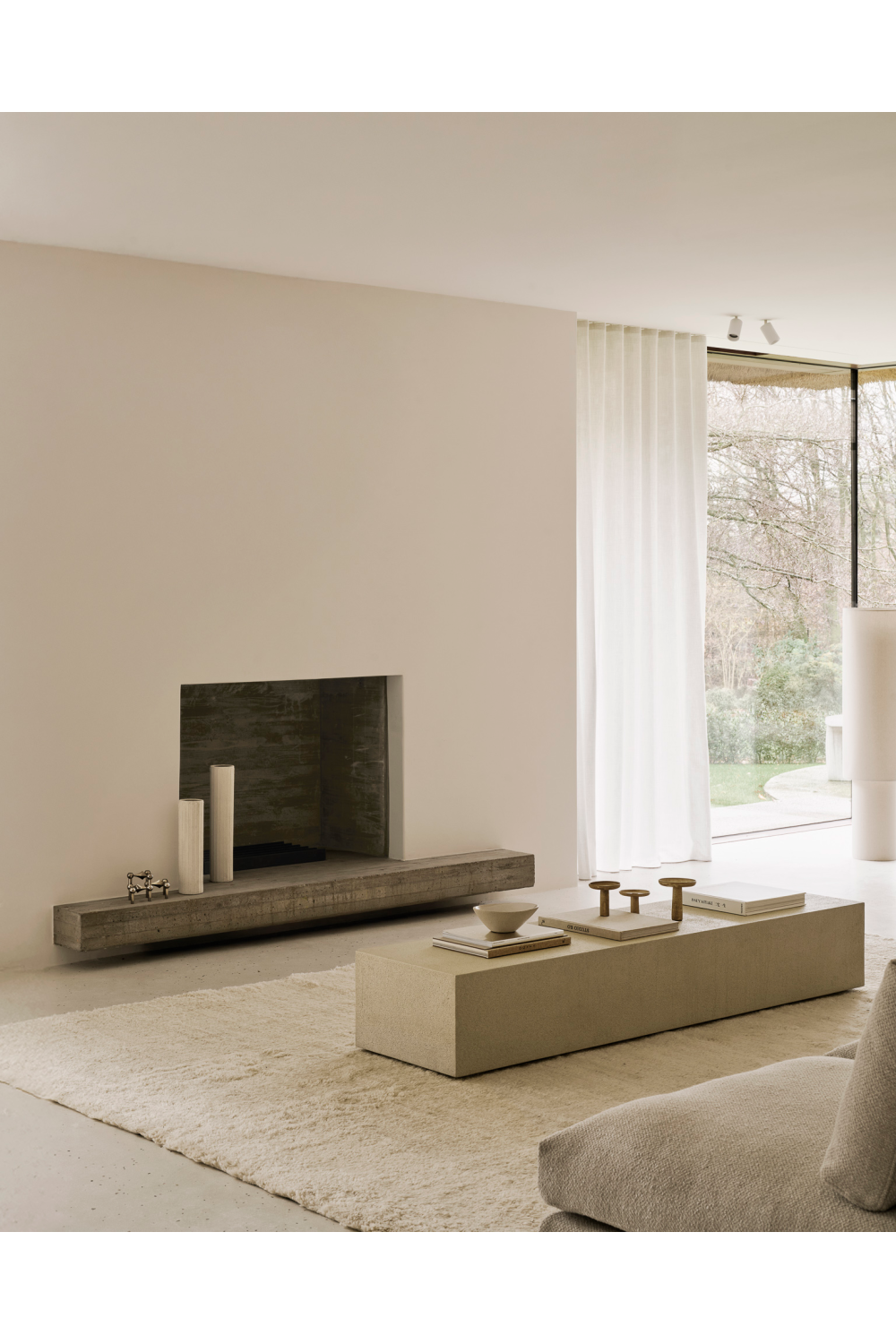 White Cement Floor Shelf | Ethnicraft Elements | Oroa.com