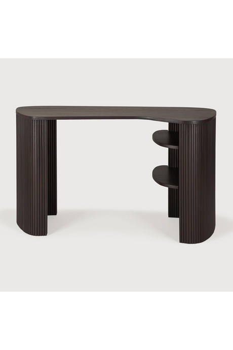 Dark Brown Mahogany Desk | Ethnicraft Roller Max | Oroa.com