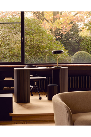 Dark Brown Mahogany Desk | Ethnicraft Roller Max | Oroa.com