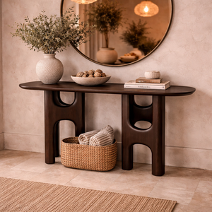   Brown Mahogany Console Table | Oroa.com