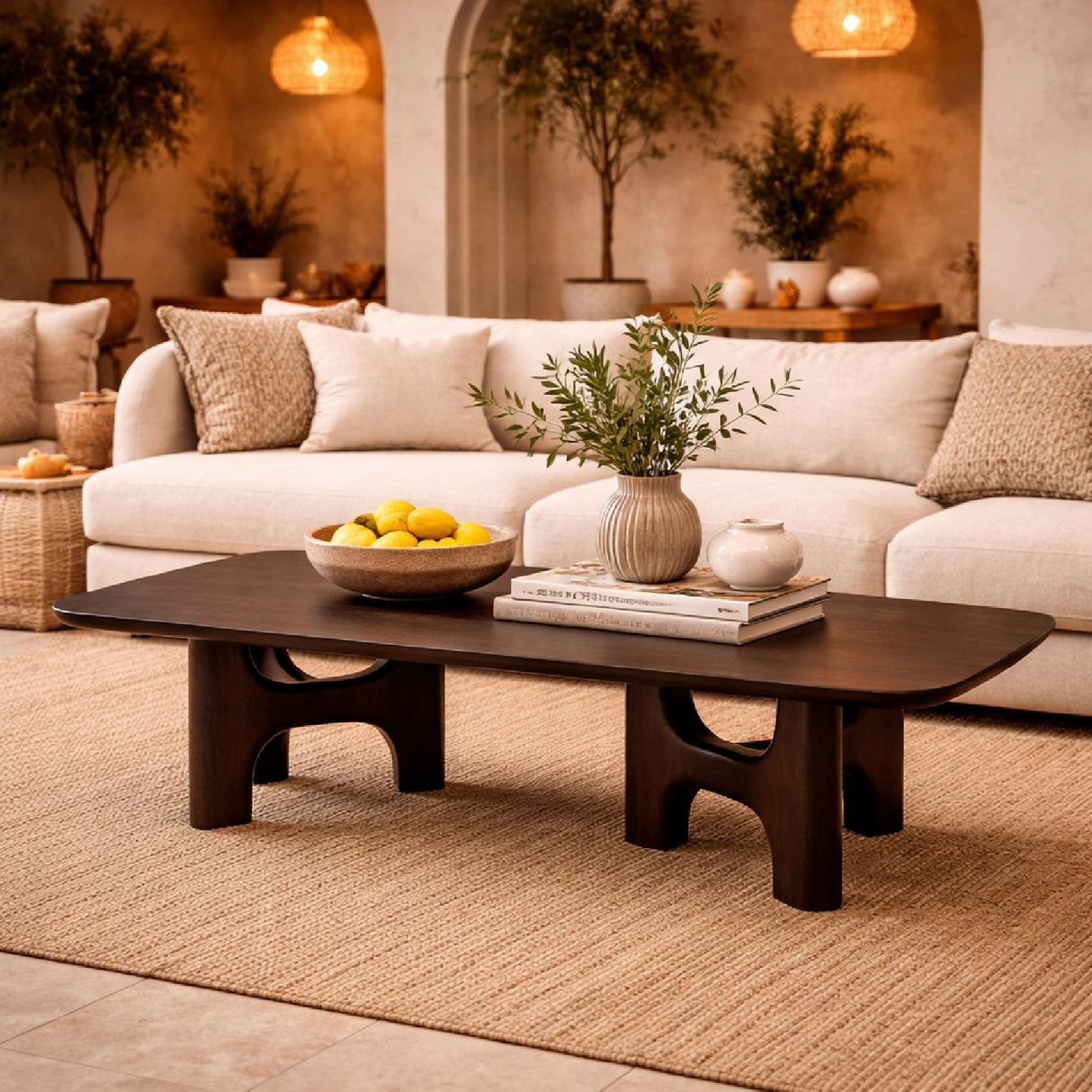   Brown Mahogany Coffee Table | Oroa.com