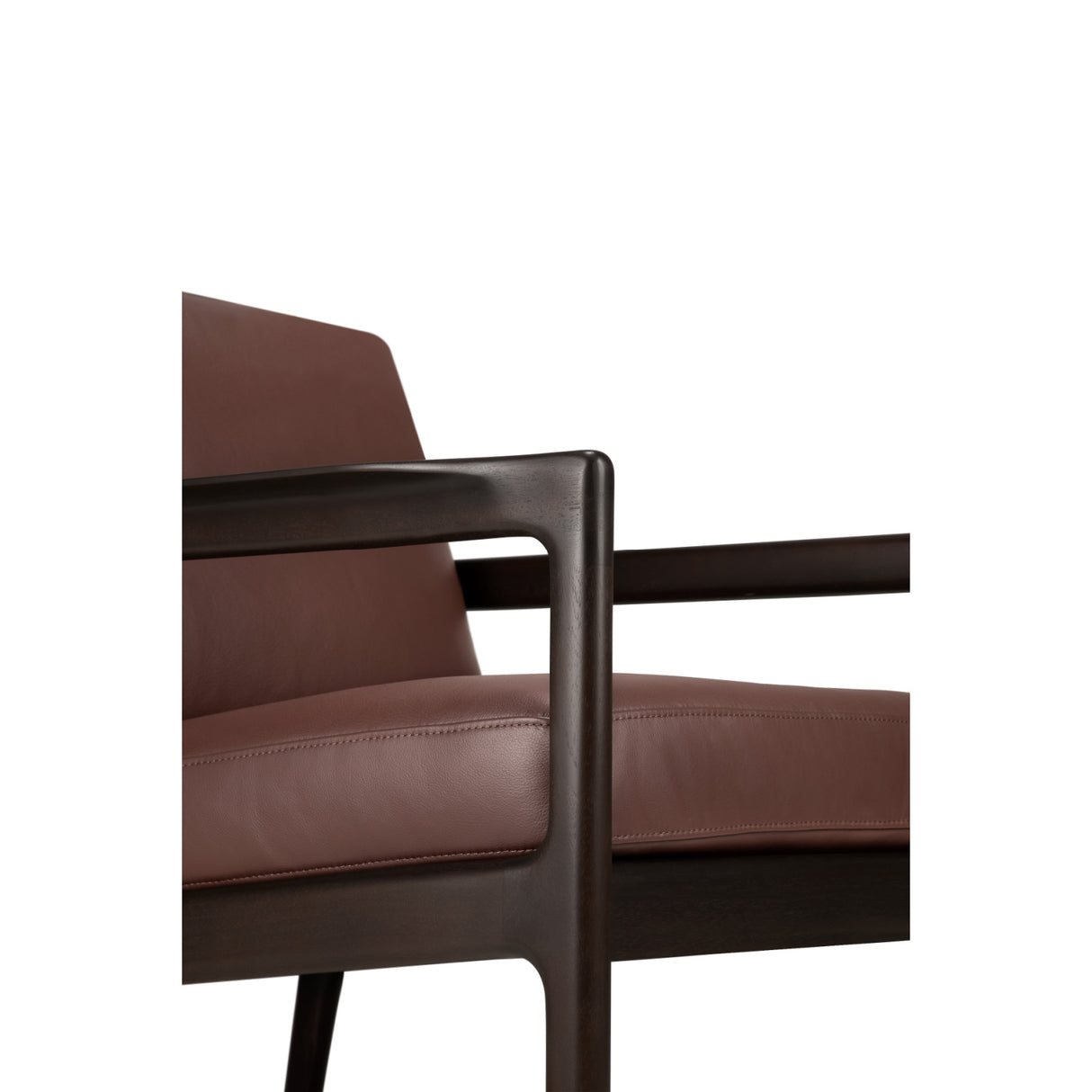   Brown Mahogany Lounge Chair | Oroa.com