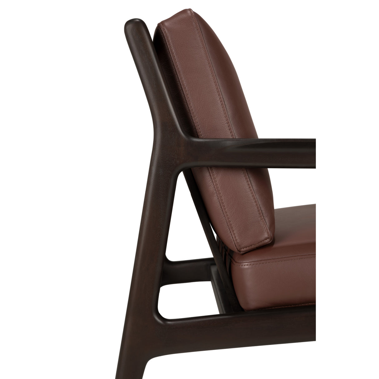   Brown Mahogany Lounge Chair | Oroa.com