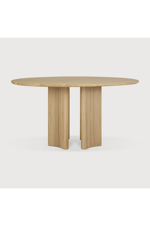 Round Mahogany Dining Table | Ethnicraft Roller Max | Oroa.com
