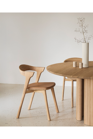 Round Mahogany Dining Table | Ethnicraft Roller Max | Oroa.com